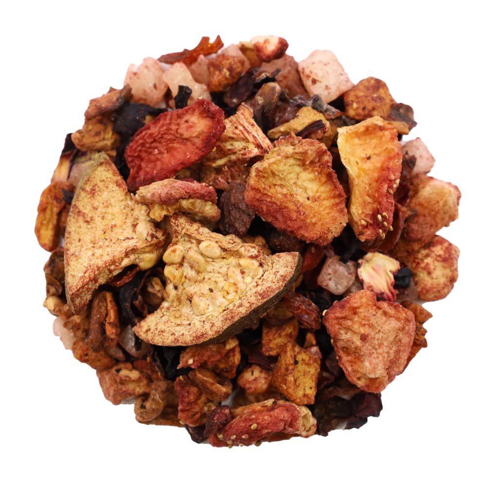 The Whistling Kettle Strawberry Guava Tea - Sweet Tropical Caffeine Free Premium Fruit Tisane