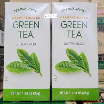 Trader Joe's Decaffeinated Green Tea 1.34oz 38g (Two Boxes)