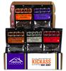 Kickass Beef Jerky Gift Baskets for Men - 5 Flavors in the Premium Beef Jerky Care Package - Father's Day Gifts for Men - Snack Packs - Gluten Free, Keto Friendly - 1 Bonus - (5 Pack) view 1