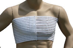 Alpha Medical Elasto-Fit Adjustable Breast and Chest Compression Wrap  Premium Support and Comfort for Post-Surgical Recovery. L0220 (Small ; Black)