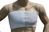 Alpha Medical Elasto-Fit Adjustable Breast and Chest Compression Wrap  Premium Support and Comfort for Post-Surgical Recovery. L0220 (Small ; Black) view 1