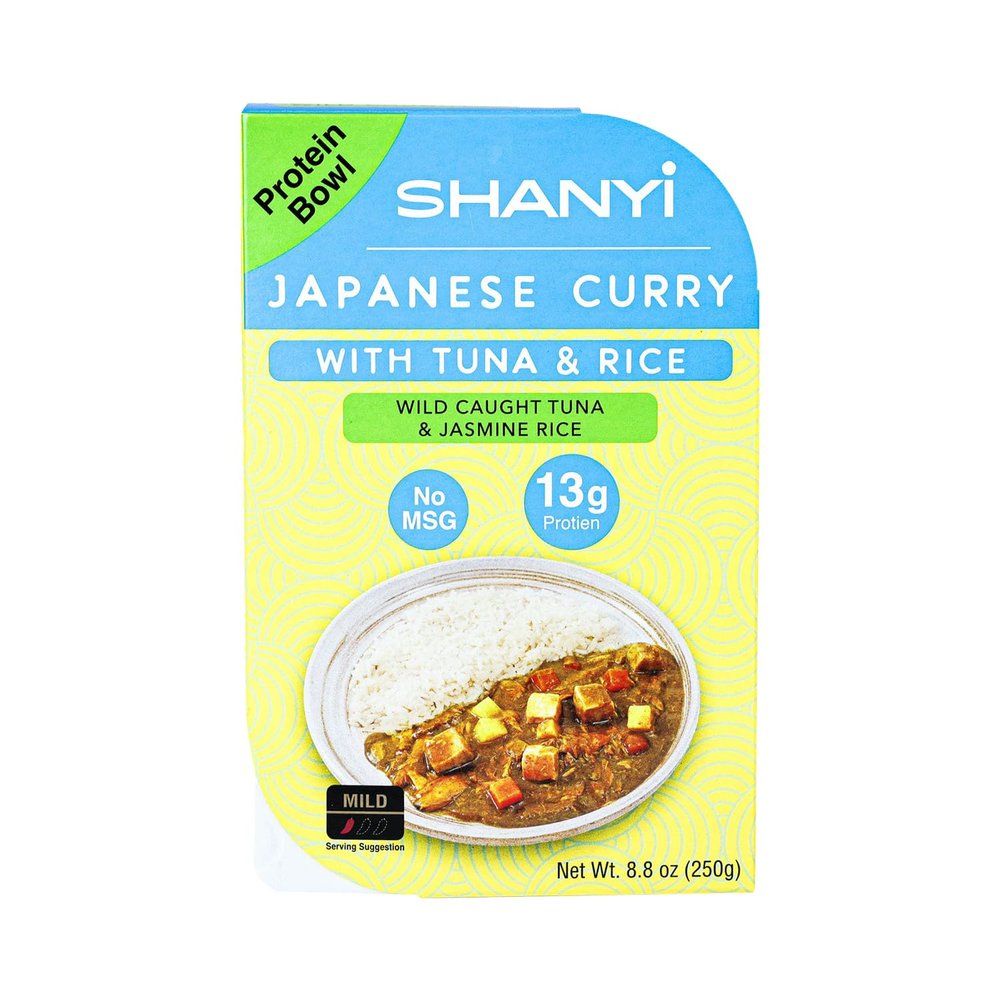 Shanyi Protein Bowl with Wild Caught Fish and Jasmine Rice, Premium Protein Dense On The Go Ready to Eat Microwaveable Meal, No MSG, 250g, 8.8oz, 6 Packs of Healthy Microwave Meals