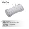 PATIKIL Twist Ties 4.7" Paper Closure Tie for Party Tying Gift Bags, Candy, Bread, Arts Crafts White Pack of 1500 view 3