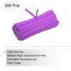 PATIKIL Twist Ties 3.5" Paper Closure Tie for Party Tying Gift Bags, Candy, Bread, Arts Crafts Purple Pack of 500 view 3