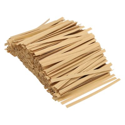 PATIKIL Twist Ties 3" Paper Closure Tie for Party Tying Gift Bags, Candy, Bread, Arts Crafts Brown Pack of 1500