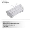 PATIKIL Twist Ties 4" Paper Closure Tie for Party Tying Gift Bags, Candy, Bread, Arts Crafts White Pack of 1500 view 3