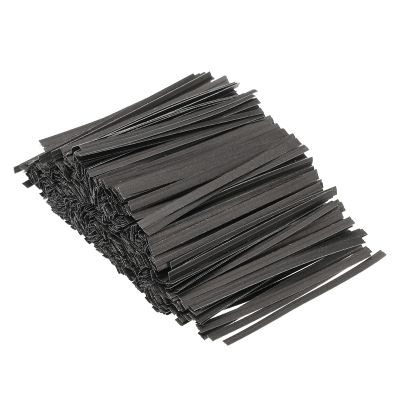 PATIKIL Twist Ties 3" Paper Closure Tie for Party Tying Gift Bags, Candy, Bread, Arts Crafts Black Pack of 500
