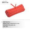 PATIKIL Twist Ties 3.5" Paper Closure Tie for Party Tying Gift Bags, Candy, Bread, Arts Crafts Red Pack of 500 view 3