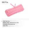 PATIKIL Twist Ties 3.5" Paper Closure Tie for Party Tying Gift Bags, Candy, Bread, Arts Crafts Pink Pack of 500 view 3