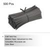 PATIKIL Twist Ties 4.7" Paper Closure Tie for Party Tying Gift Bags, Candy, Bread, Arts Crafts Black Pack of 500 view 3