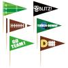 144PCS Football Cupcake Toppers Decorations  Sports Game Day Appetizers Toothpicks Sticks Food Picks Party Supplies view 1