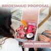 3Pack Bridesmaid Gift Boxes with Lids For Presents, 9.25x9.25x3.75" Collapsible Bridesmaid Proposal Box Stuffers, Will You Be My Bridesmaid Box With Lid For Gifts, Reusable Bridesmaid Proposal Boxes view 2