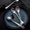 Liacere 200PCS Silver Plastic Spoons - Heavy Duty Disposable Spoons - dessert Spoons for Wedding & Party & New Year & Valentine's Day& Christmas view 3