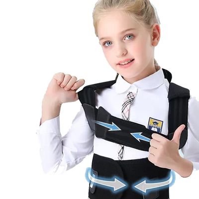 back-braces Posture Corrector Back Brace Children Special Pain Relief Back Spine Support Correction Belt Anti-hunchback Improve High And Low Shoulder (Color : Black, Size : X-Small)