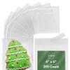 Seal Fresh 6 x 6 Inch Cellophane Bags 200 Pack  Clear Self-Sealing Resealable Treat Bags for Cookies, Candy, Pastries, Party Favors, Square Cello Packaging view 1