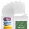 Seal Fresh 5 x 5 Inch Cellophane Bags 200 Pack  Clear Self-Sealing Resealable Treat Bags for Cookies, Candy, Pastries, Party Favors, Square Cello Packaging view 1