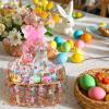 shareluck 100ft Easter Cellophane Wrap - Easter Cello Wrapping paper for Gift Baskets, Treat-Bunny & Eggs Cellophane. (100ft Long x 16 Wide) view 3