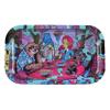 Spiritual Highness Trippy Rolling Trays - Small Metal Tray for Household Storage- 11x7 inches view 1