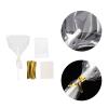SHERCHPRY 1set Transparent Candy Wrapping Bags Lollipop Sticks and Metallic Ties for Birthday Parties Weddings and Celebrations Set view 2