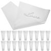 ABOOFAN Clear Bouquet Bag 50pcs Bouquet Packaging Bags Love Cellophane Bags Floral Arrangement Supplies for Valentines Day Party view 1