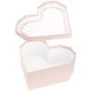 Zerodeko Heart Shape Box Valentine Day Floral Packaging Box with Clear Window Craftsmanship for Roses for Love and Romance view 3