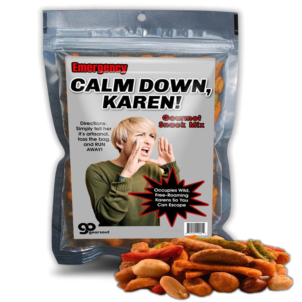 Funny Trail Mix Gift Ideas - Hilarious Stocking Stuffers for Men Food - Spicy Gifts for Men - Funny Foods Gifts - Gourmet Basket Ideas Care Packages Novelty Christmas Gag Gifts for Adults Teenagers Boys Girls Husbands Friends Coworker (Karen)