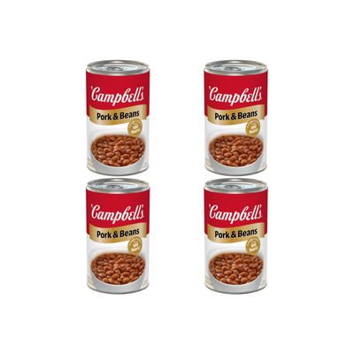 Campbells Pork and Beans, 19.75 Oz Can (Pack of 4)
