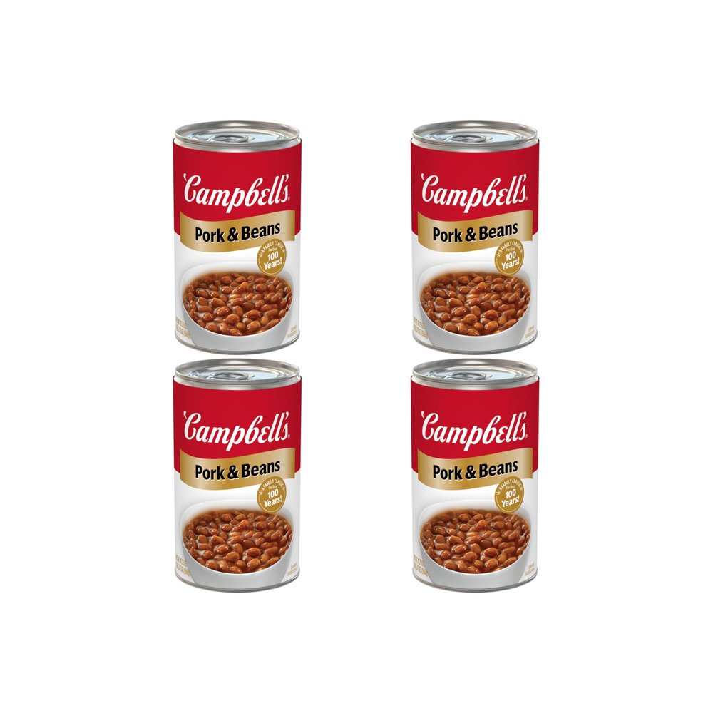 Campbells Pork and Beans, 19.75 Oz Can (Pack of 4)