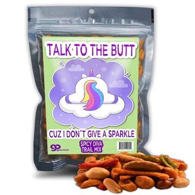 Funny Trail Mix Gift Ideas - Hilarious Stocking Stuffers for Men Food - Spicy Gifts for Men - Funny Foods Gifts - Gourmet Basket Ideas Care Packages Novelty Christmas Gag Gifts for Adults Teenagers Boys Girls Husbands Friends Coworker (Unicorn Talk)