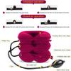 Neck Stretcher, Cervical Traction Device, Neck Traction Device, Cervical Neck Traction Device for Neck Pain Relief, Adjustable Inflatable Neck Brace, Neck Decompression Home Use (Red) view 2