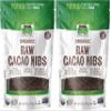 NOW Foods, Organic Raw Cacao Nibs, Rich, Pure Cacao Bean Bits, Dark Chocolate Flavor, Certified Non-GMO 8-Ounce (Packaging May Vary) (Pack of 2) view 1