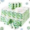 100 Pack Facial Tissue Mini Paper Pocket Tissues Small Size Travel Tissue Packs for Wedding Party Favors Graduation Celebration, 3 Ply, 2.8 x 2.2 In(Succulent) view 1