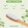Bamboo Prepasted Toothbrush - Individually Wrapped Pre-Pasted Toothbrush with Bamboo Handles, Medium Soft Bristles Biodegradable Natural Eco-Friendly Sustainable Disposable Toothbrushes (72pcs) view 3