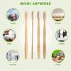 Bamboo Prepasted Toothbrush - Individually Wrapped Pre-Pasted Toothbrush with Bamboo Handles, Medium Soft Bristles Biodegradable Natural Eco-Friendly Sustainable Disposable Toothbrushes (72pcs) view 4
