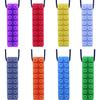 Chew Necklace by GNAWRISHING - 8-Pack (Building Block)- for Autistic, ADHD, SPD, Oral Motor Children, Kids (Tough, Long-Lasting) view 1