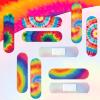 200 Pcs Tie Dye Adhesive Bandages Colorful Bandages for Kids Girls Boys Adults First Aid, Fun Colorful Designs for Cuts and Scrapes, First Aid, and Wound Care(200 Pcs) view 2
