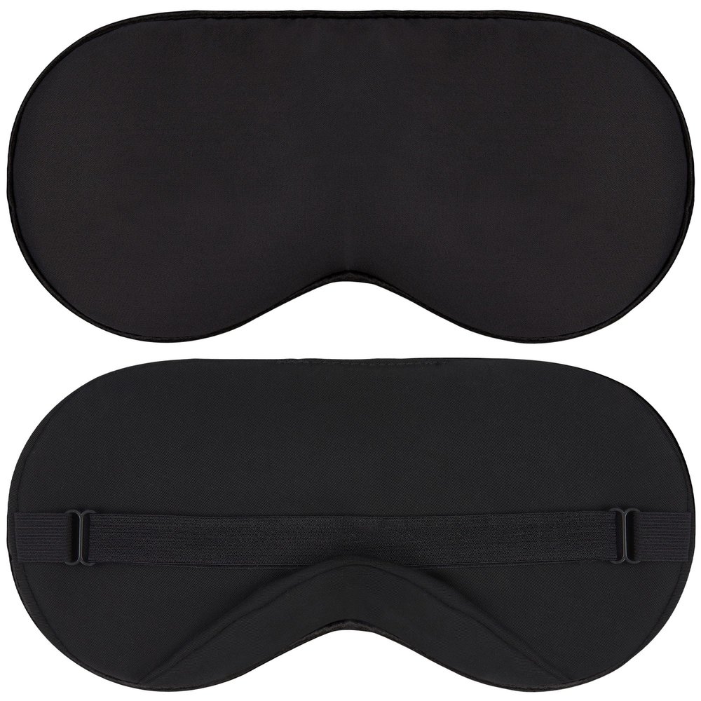 100% Tencel Sleep Eye Mask - Black - Superior to Cotton - Light Blocking Travel Blindfold for Men & Women - Ultra-Soft & Comfortable with Adjustable Strap for Restful Sleep - by JoMo