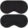 100% Tencel Sleep Eye Mask - Black - Superior to Cotton - Light Blocking Travel Blindfold for Men & Women - Ultra-Soft & Comfortable with Adjustable Strap for Restful Sleep - by JoMo view 1
