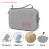 Elonbo Diabetic Supplies Travel Case, Glucose Meter Portable Storage Bag, Diabetic Care Kits Organizer Holder, Diabetic Supply Carrying Case for Glucose Meter Insulin Pen Blood Sugar Test Strips,Grey view 3
