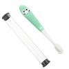 Healifty 1pc Kids Toothbrushes Bristles Toothbrush for 2-12 Years Old Panda Toothbrush Green Comfortable Cleaning Tools view 1
