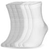 Special Essentials 6 Pairs Cotton Diabetic Ankle Socks - Non-Binding With Extra Wide Top For Men and Women Gray and White 9-11 view 1