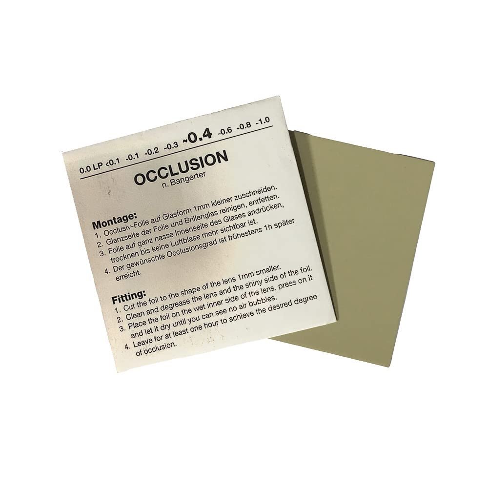 Bangerter Occlusion Foil | 0.4 Power | Reduce Visual Acuity (0.4)