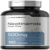 Horbach Nicotinamide 500mg | 180 Capsules | Flush Free Dietary Supplement | Non-GMO and Gluten Free Vitamin view 1