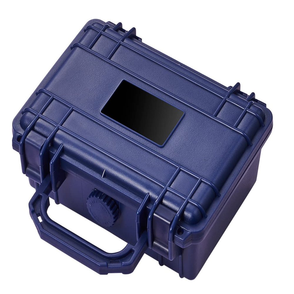 Visol Rider Hard Plastic Travel Humidor - 15 Cigars (Blue)