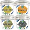 Clear Creek 100 LB Lentil Bundle: Beluga Lentils, Gold Lentils, Green Lentils, Red Lentils in 25 LB Buckets view 1