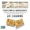 South 40 Snacks Crunchy Cashew Bar, Just 4 Ingredients, Touch of Honey (40g Bar, Pack of 12) view 2