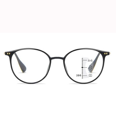 FREAZE Retro Readers Round Frame Reading Glasses Unisex 1.0+ 1.5+ Blue Light Blocking Computer Eyewear Multifocus Eyeglasses (Color : Black, Size : 1.0)