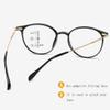 FREAZE Retro Readers Round Frame Reading Glasses Unisex 1.0+ 1.5+ Blue Light Blocking Computer Eyewear Multifocus Eyeglasses (Color : Black, Size : 1.0) view 4