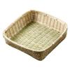 DEPILA Rattan Storage Basket Bin Hand Woven Wicker Basket Picnic Basket Snack Serving Tray Food Bread Fruit Storage Container dustpan view 1
