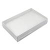 N'icePackaging - 50 Qty - White-Swirl Cotton Filled Gift Boxes w/Clear Plastic Top - Size 5 7/16" x 3 1/2" x 1" - USA Made - Holidays/Birthdays/Sales/Storage/Display/Travel view 4